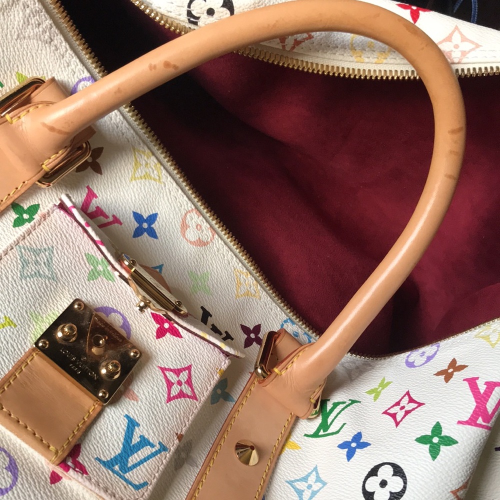 ๐ ULTRA RARE ๐ MULTICOLOR KEEPALL 45 CELEBRITY COLLECTION MURAKAMI - Picture 14 of 15